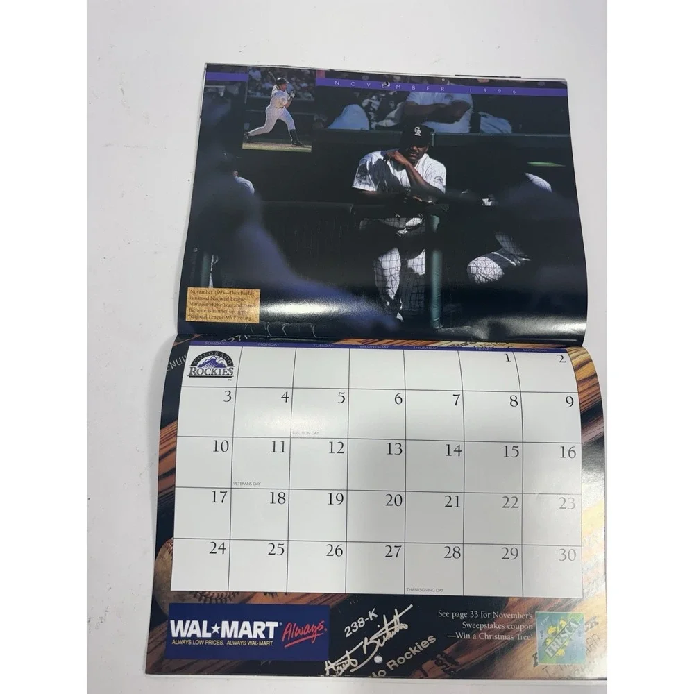 4 Log Colorado Rockies MLB Baseball Magazine + 1996-1997 Calendar